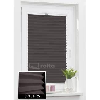 Штори плісе P125 темно коричневий