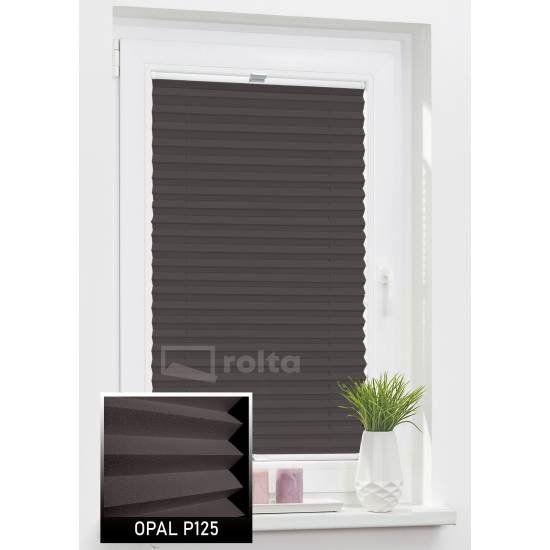 Штори плісе P125 темно коричневий