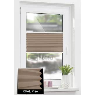 Штори плісе P126 світло коричневий