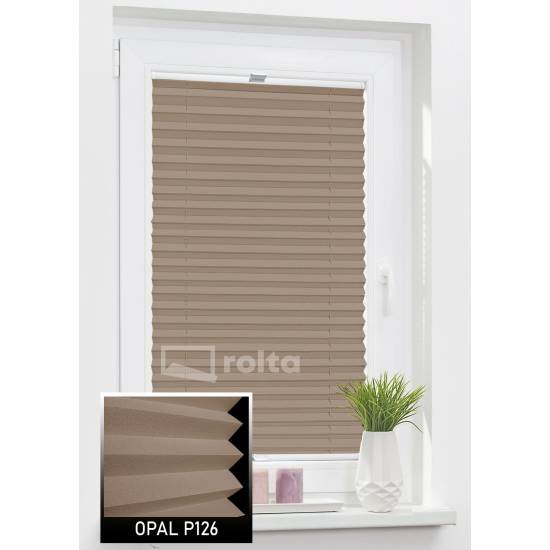 Штори плісе P126 світло коричневий