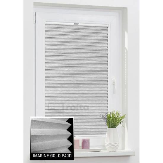 Штори плісе P 4011 сірий 