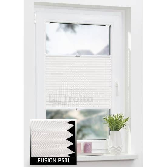 Штори плісе P501 білий