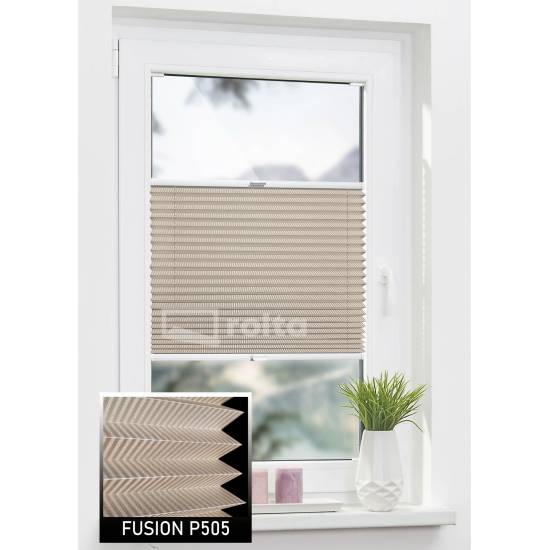 Штори плісе P505 світло коричневий