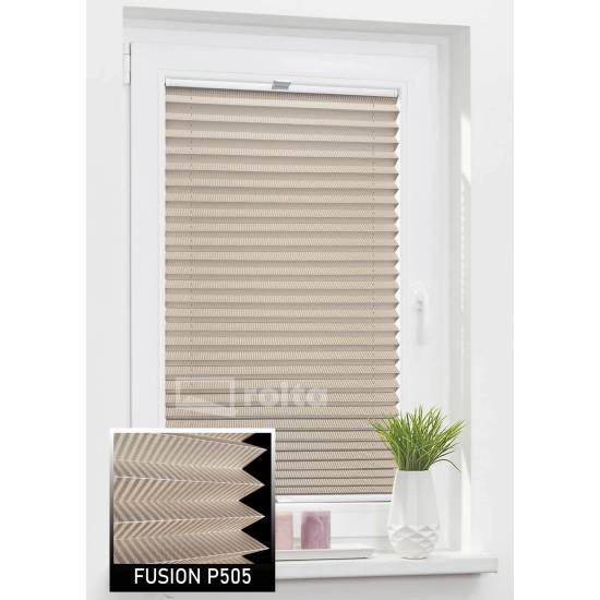 Штори плісе P505 світло коричневий