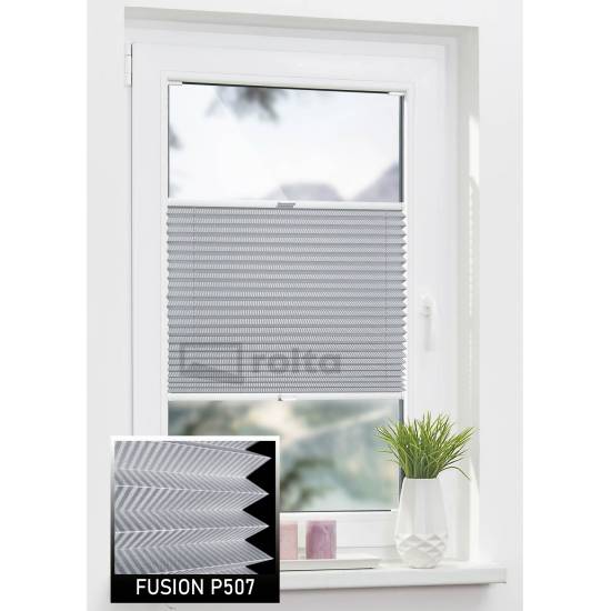 Штори плісе P507 темно сірий