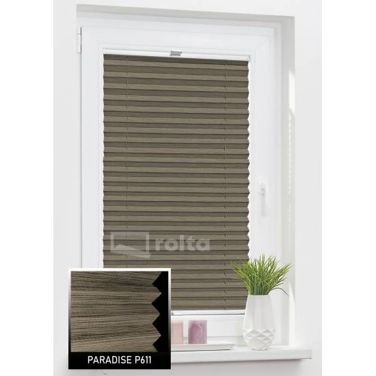 Штори плісе P 611 темний дуб Штори плісе P 611 темний дуб