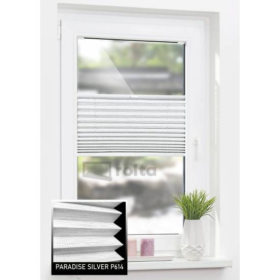 Штори плісе P 614 біло-чорне Штори плісе P 614 біло-чорне