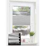 Штори плісе P 616 сіро-біла