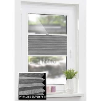 Штори плісе P 618 чорно-біла