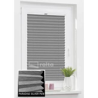 Штори плісе P 618 чорно-біла