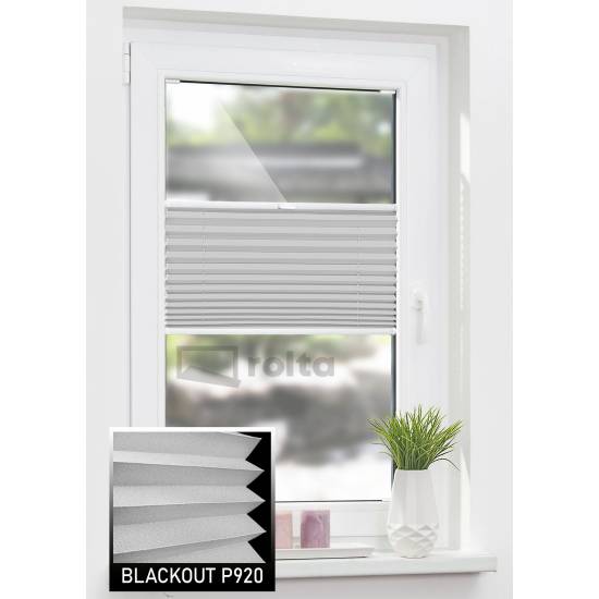 Штори плісе БЛЕКАУТ P920 сірий Штори плісе БЛЕКАУТ P920 сірий