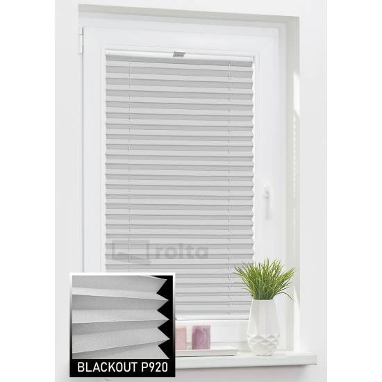 Штори плісе БЛЕКАУТ P920 сірий Штори плісе БЛЕКАУТ P920 сірий