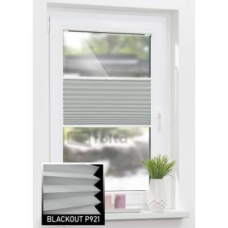 Штори плісе БЛЕКАУТ P921 темно сірий