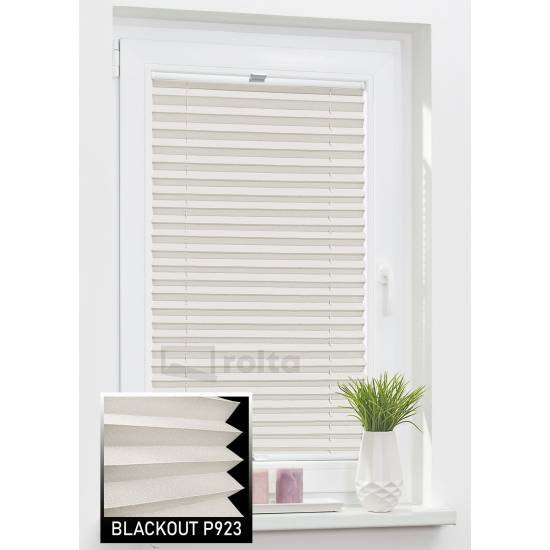 Штори плісе БЛЕКАУТ P923 сіро коричневий