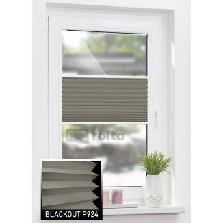 Штори плісе БЛЕКАУТ P924 коричневий