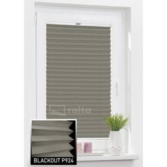 Штори плісе БЛЕКАУТ P924 коричневий