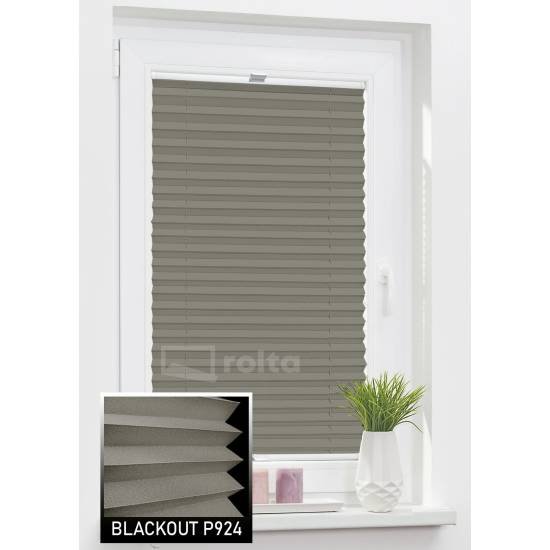 Штори плісе БЛЕКАУТ P924 коричневий