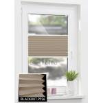 Штори плісе БЛЕКАУТ P926 світло коричневий Штори плісе БЛЕКАУТ P926 світло коричневий