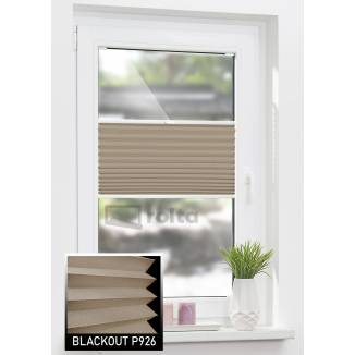 Штори плісе БЛЕКАУТ P926 світло коричневий