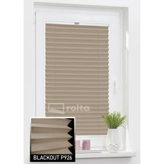 Штори плісе БЛЕКАУТ P926 світло коричневий