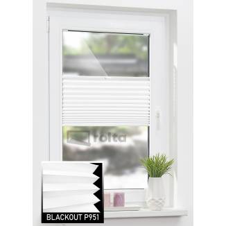 Штори плісе БЛЕКАУТ P951 білий