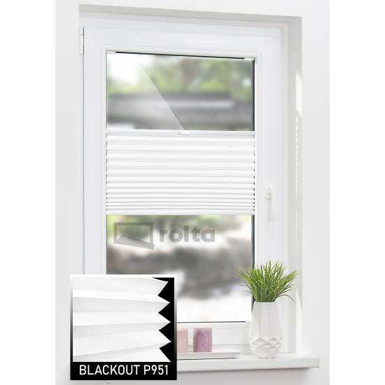 Штори плісе БЛЕКАУТ P951 білий