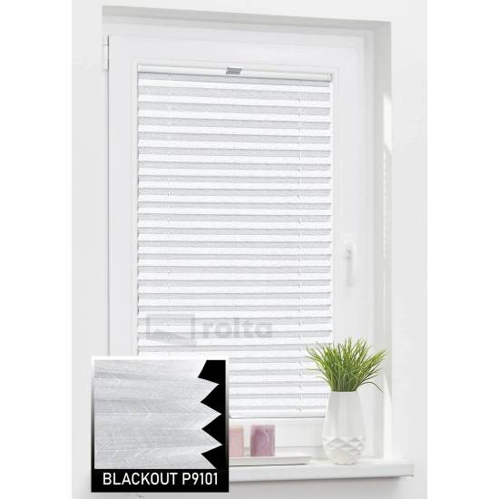 Штори плісе БЛЕКАУТ P9101 білий Штори плісе БЛЕКАУТ P9101 білий