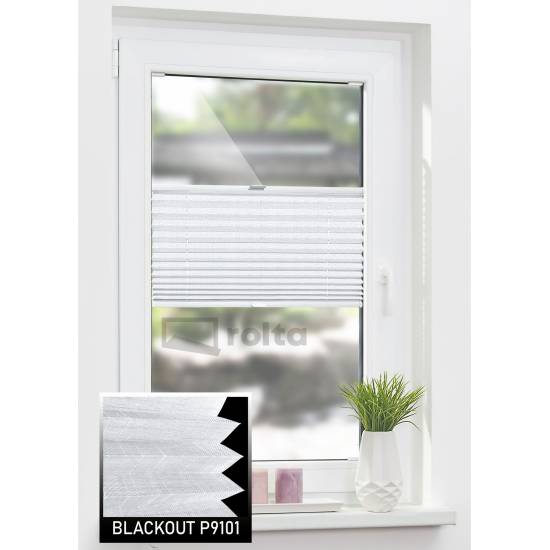 Штори плісе БЛЕКАУТ P9101 білий Штори плісе БЛЕКАУТ P9101 білий