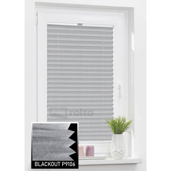 Штори плісе БЛЕКАУТ P9106 темний сірий