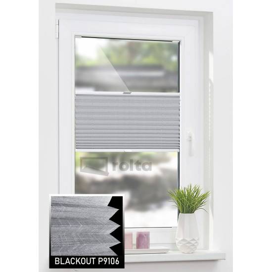 Штори плісе БЛЕКАУТ P9106 темний сірий