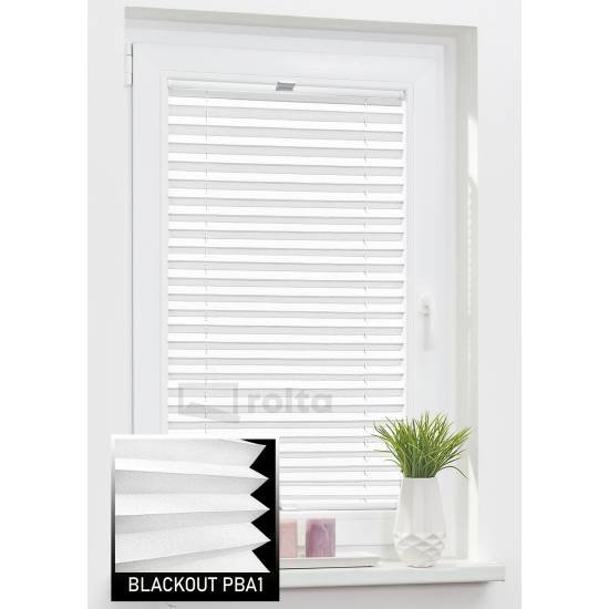 Штори плісе блекаут PBA 1 білий Штори плісе блекаут PBA 1 білий