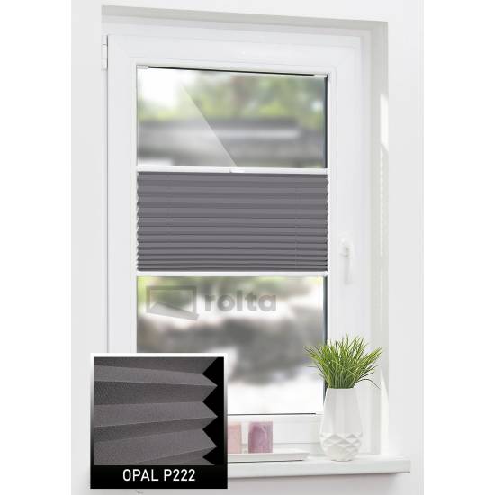 Штори плісе P 222 темно сірий Штори плісе P 222 темно сірий