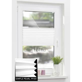 Штори плісе PP251 білий