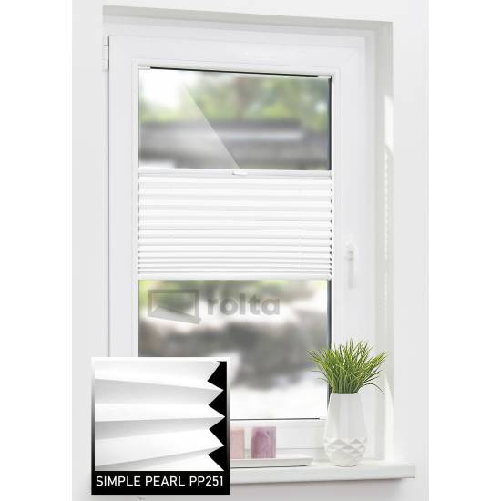 Штори плісе PP251 білий Штори плісе PP251 білий