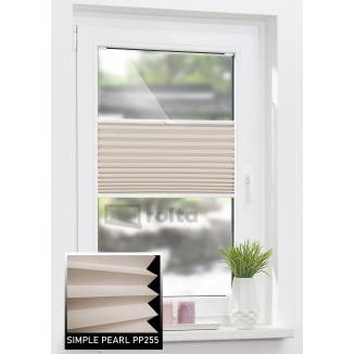 Штори плісе колекція PP250 SIMPLE PEARL PP255 какао