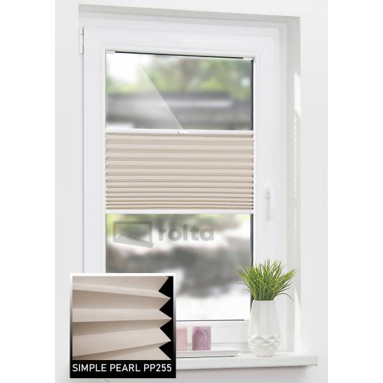 Штори плісе колекція PP250 SIMPLE PEARL PP255 какао