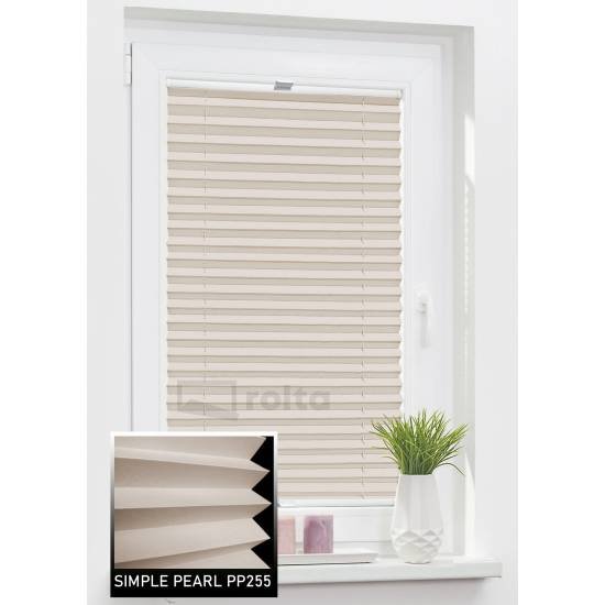 Штори плісе колекція PP250 SIMPLE PEARL PP255 какао