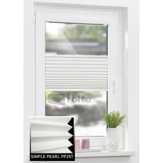 Штори плісе PP257 світло сірий