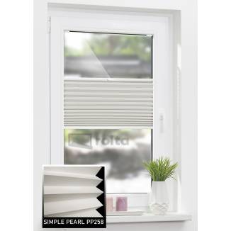 Штори плісе PP258 сірий беж