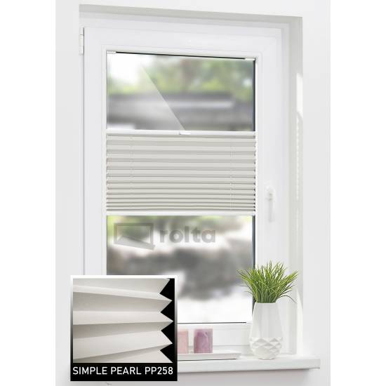 Штори плісе PP258 сірий беж