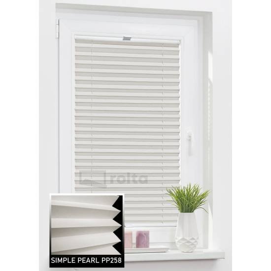 Штори плісе PP258 сірий беж