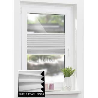 Штори плісе PP259 сірий