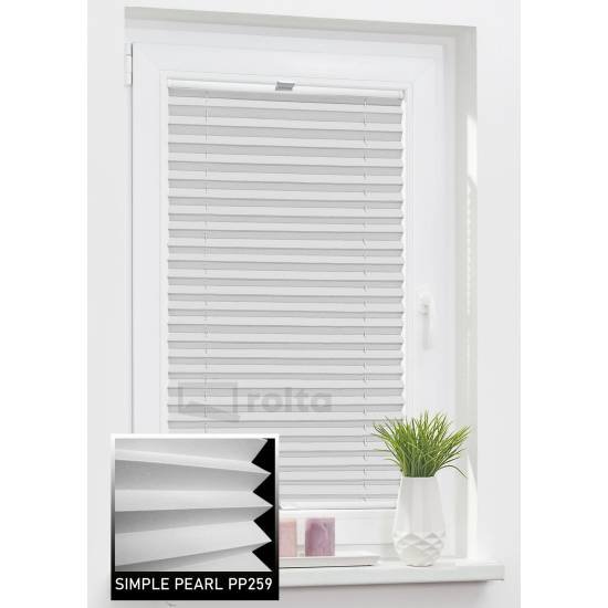 Штори плісе PP259 сірий