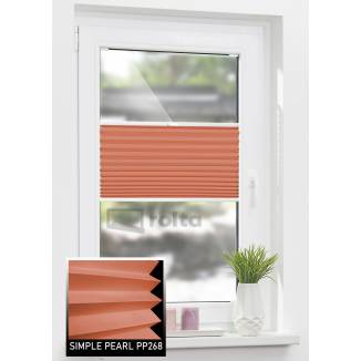Штори плісе PP268 теракотовий