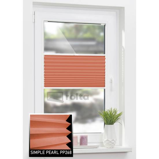 Штори плісе PP268 теракотовий Штори плісе PP268 теракотовий