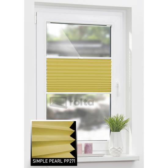 Штори плісе PP271 гірчиця Штори плісе PP271 гірчиця