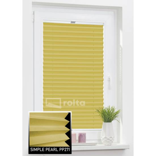 Штори плісе PP271 гірчиця Штори плісе PP271 гірчиця