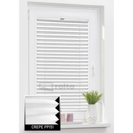 Штори плісе PP151 білий Штори плісе PP151 білий