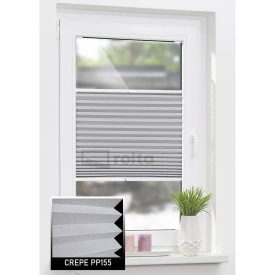 Штори плісе PP155 сірий