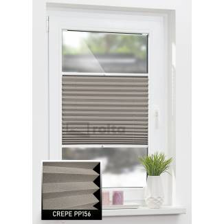 Штори плісе PP156 коричневий